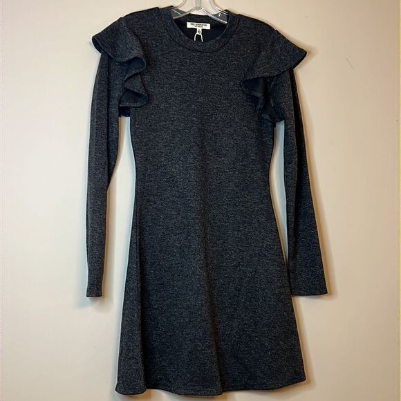 NWT Free Generation Ruffle Trim Body Con Dress - Size Small - Picture 13 of 14